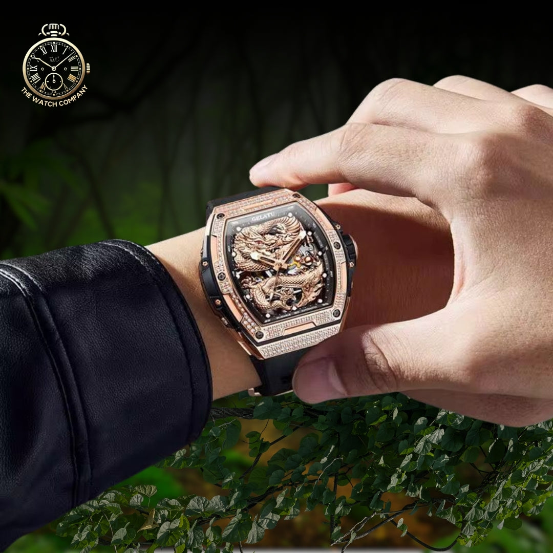 Luxury Dragon Skeleton Automatic Watch