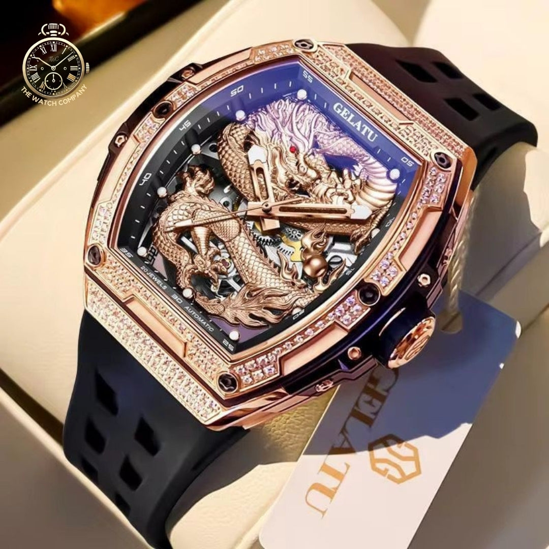 Luxury Dragon Skeleton Automatic Watch