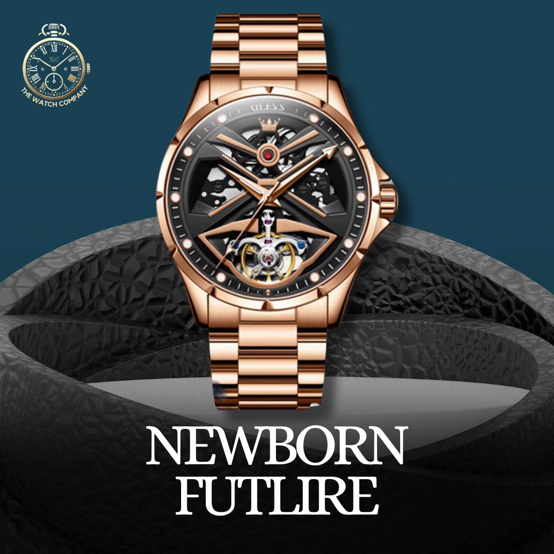 Luxury Gold Skeleton Automatic Watch