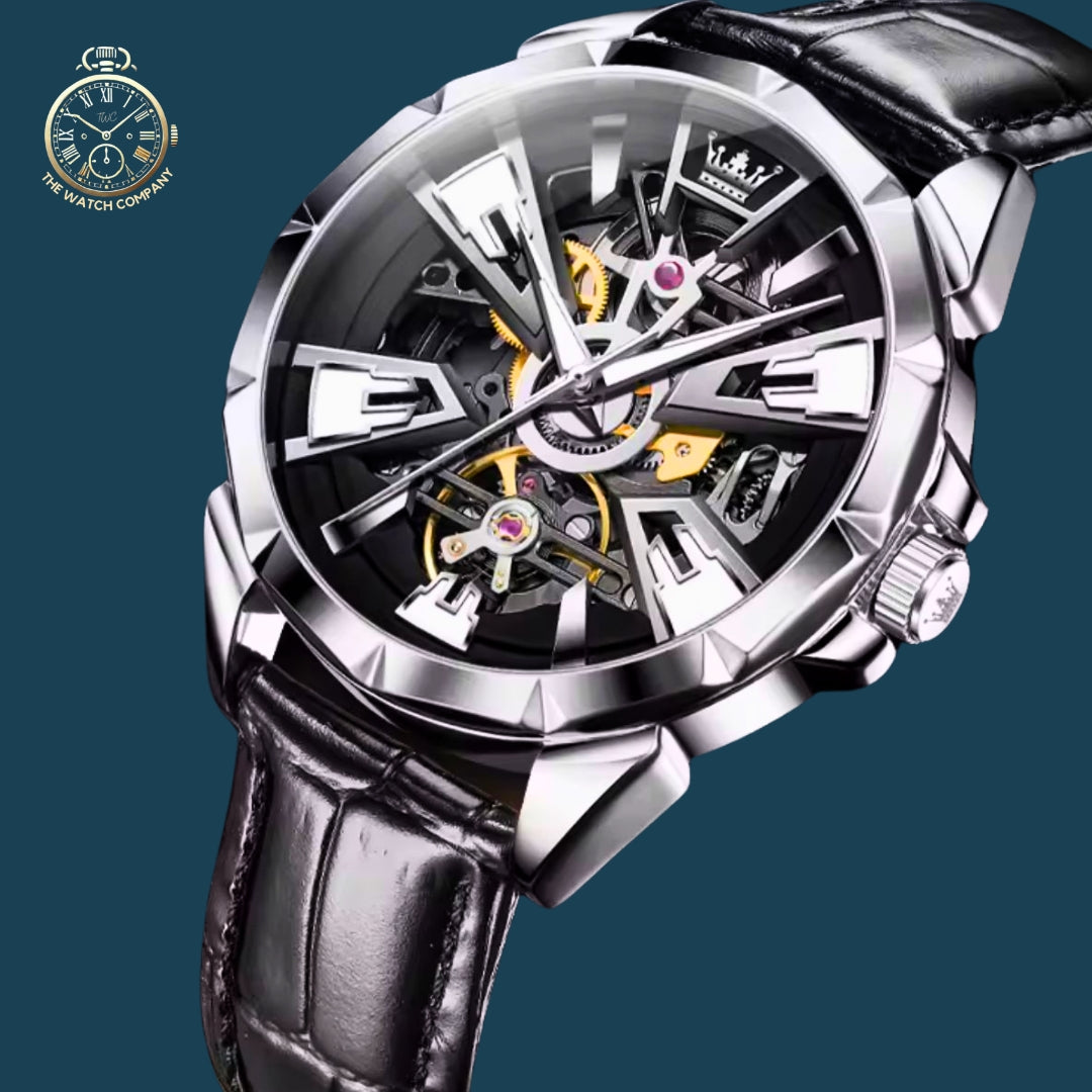 Royal Crown Skeleton Automatic Watch