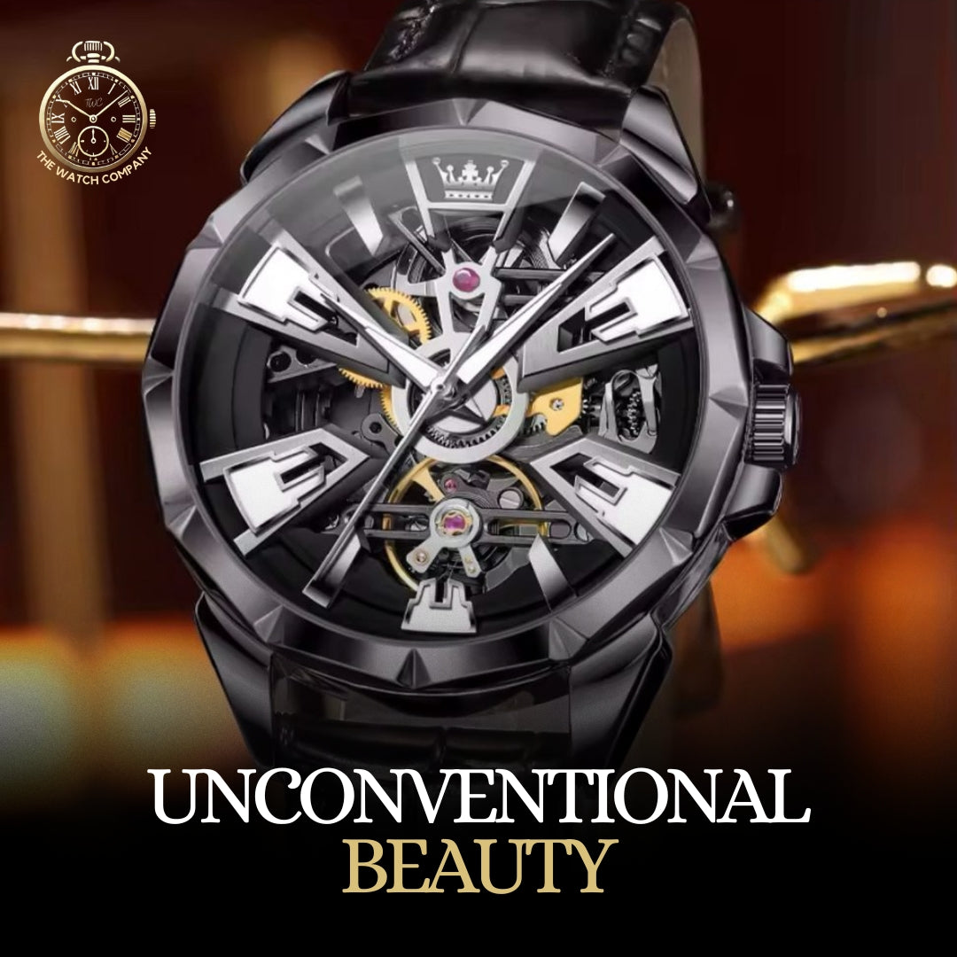 Royal Crown Skeleton Automatic Watch