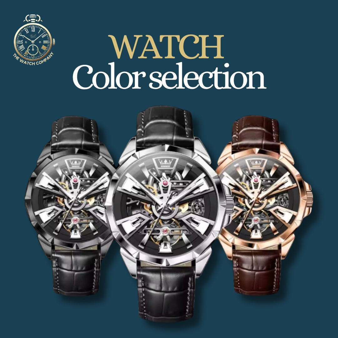 Royal Crown Skeleton Automatic Watch