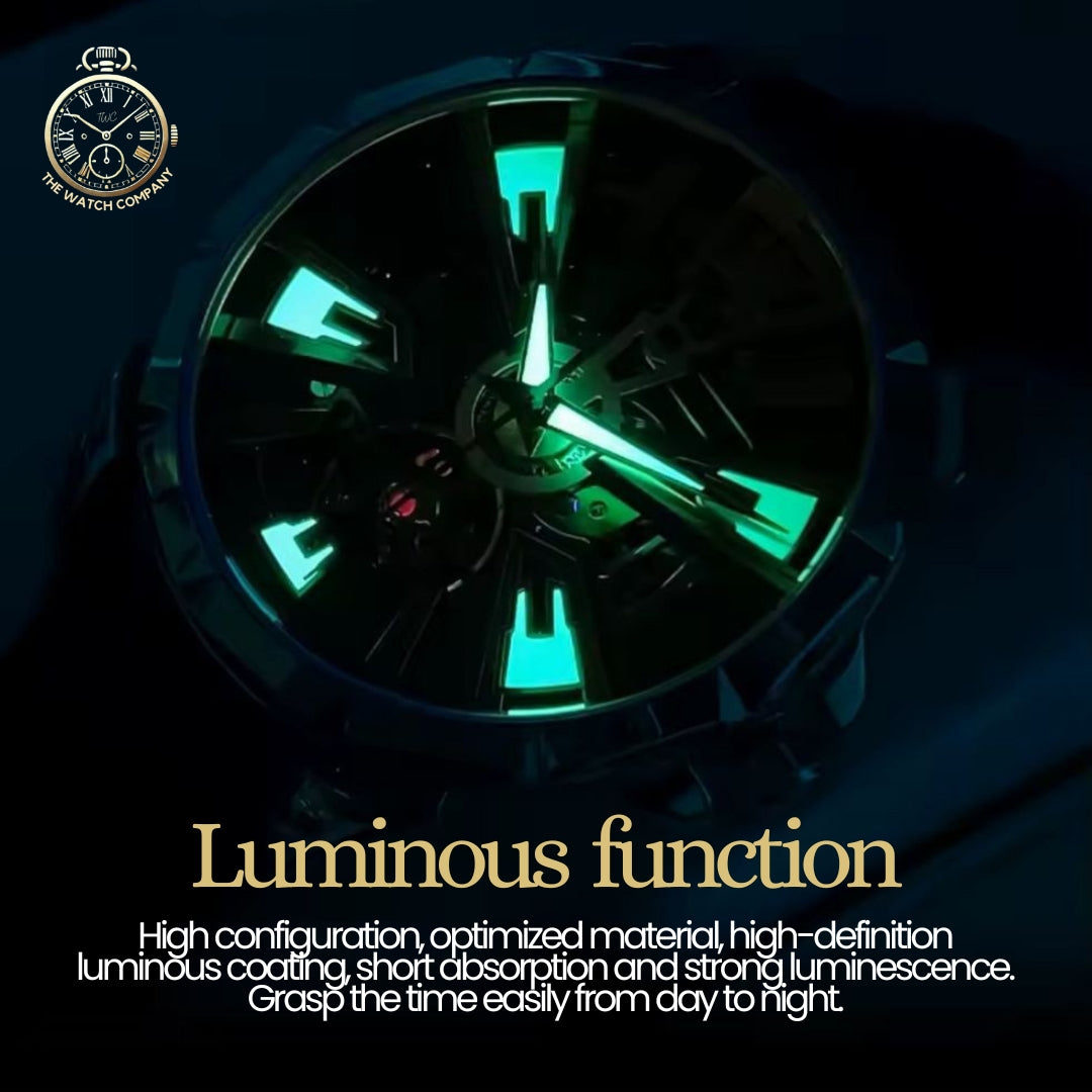 Royal Crown Skeleton Automatic Watch