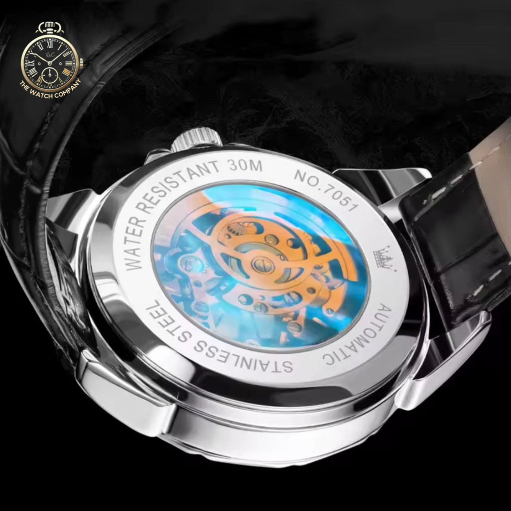 Royal Crown Skeleton Automatic Watch